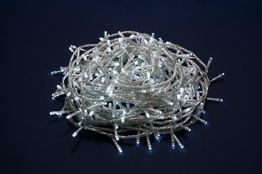 Luci di Natale Led filo Trasparente Luce Calda Fredda da Esterno Interno Albero Temperatura di colore: Luce Bianca, Numero Led: 1000