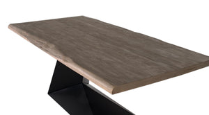 Tavolo in legno di acacia e metallo 200 cm