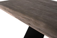 Tavolo in legno di acacia e metallo 200 cm