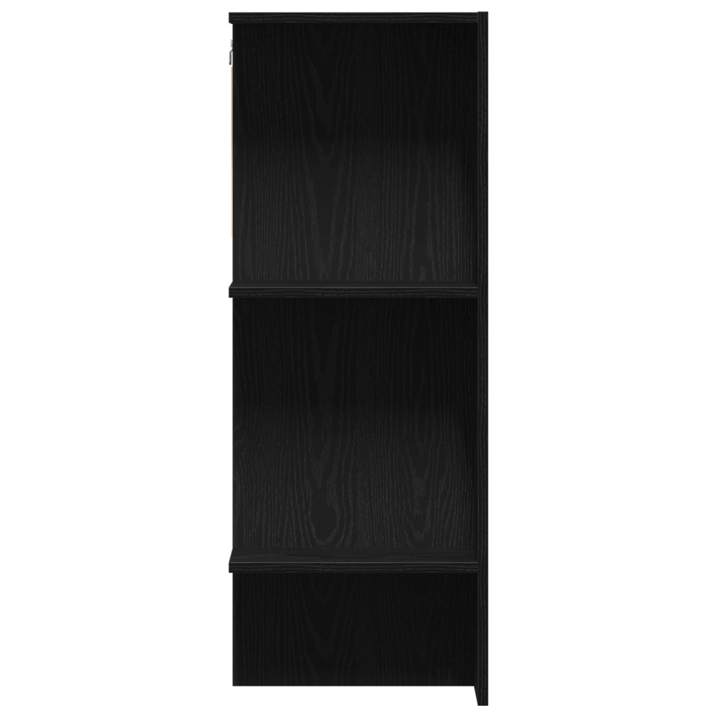 Cabinet Hallway Nero Quercia 97,5x37x99 cm Legno ingegnerizzato
