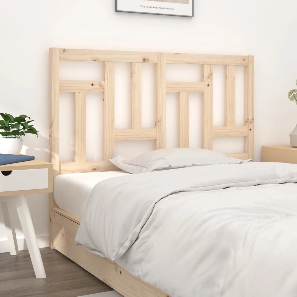 Testiera per Letto 140,5x4x100 cm in Legno Massello di Pino