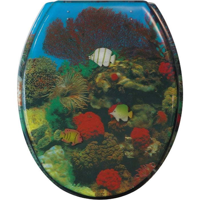 Sanitop-wingenroth, sedile copri-wc, motivo: scogliera 3-d 40544