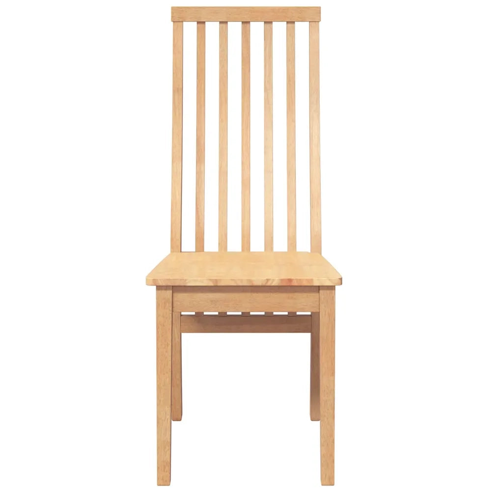 Sedie da Pranzo 2 pz in Legno Massello di Hevea 4102456
