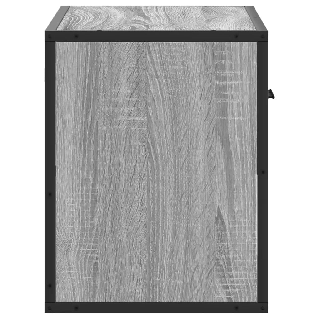 Mobile TV Grigio Sonoma 60x31x39,5cm in Truciolato e Metallo