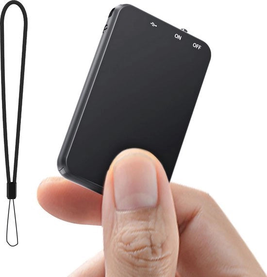 Apparecchio per la registrazione audio - Registratore digitale con riconoscimento vocale e durata batteria di 50 ore - Apparecchio per la registrazione di lezioni, interviste e riunioni