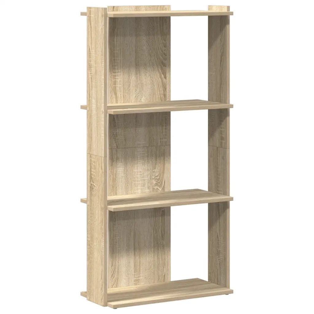 Libreria 3 Ripiani Rovere Sonoma 60x30x120 cm Legno Multistrato 860267