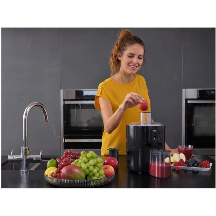 Centrifuga BRAUN SI3100BK - Tecnologia FastXtract e ColdXtract - Separatore di schiuma - Nero