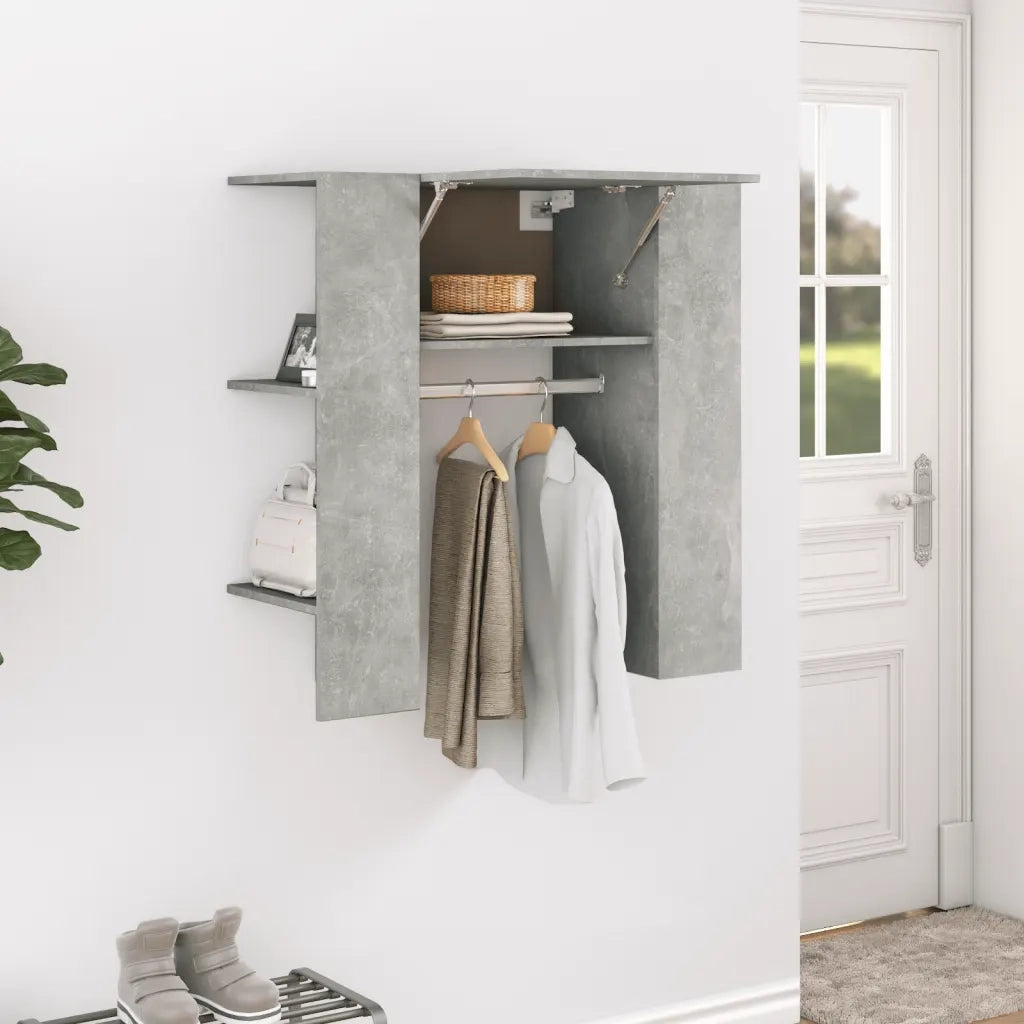 Scaffale Ingresso Grigio Cemento 97,5x37x99cm Legno Multistrato CFW3634553