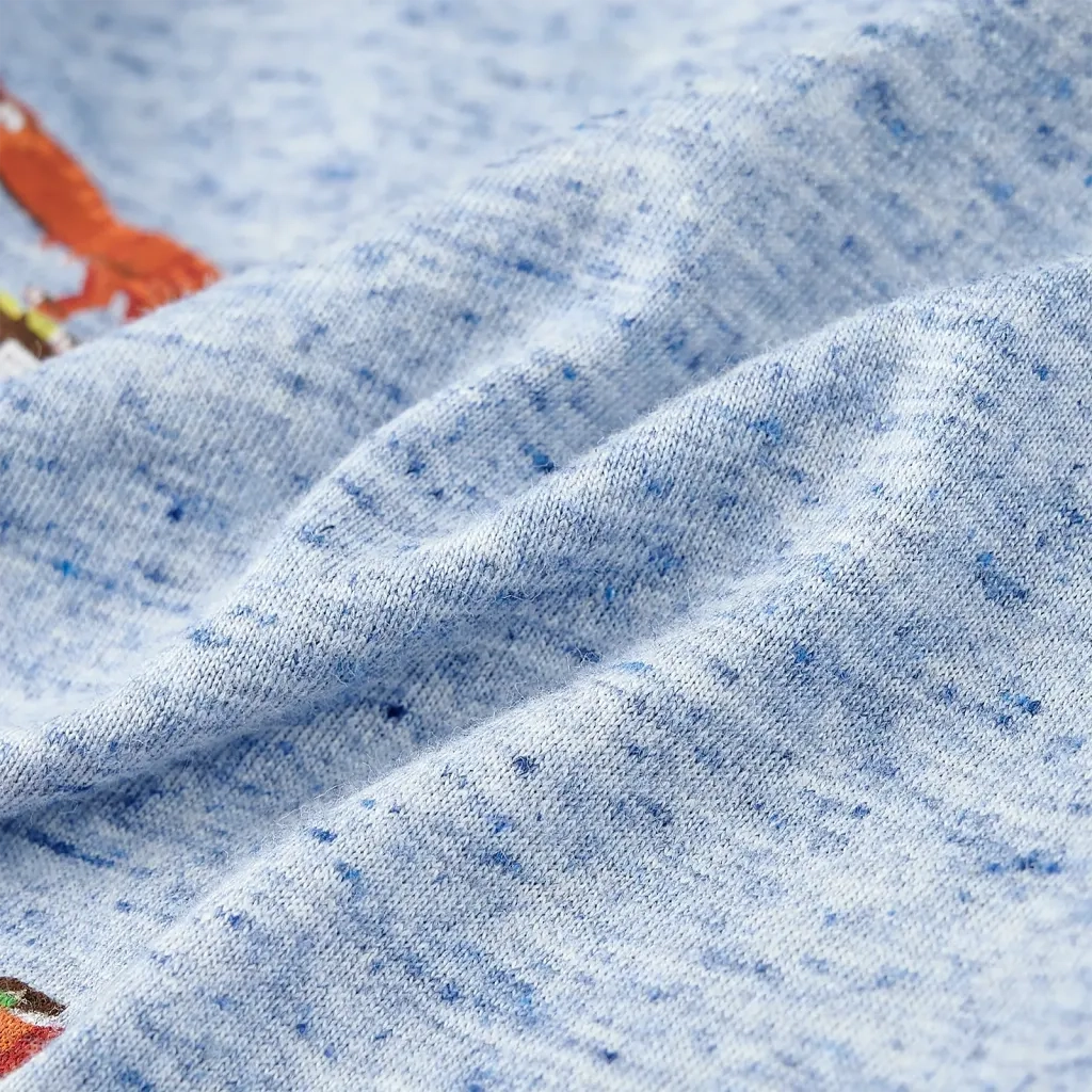 Maglietta da Bambino Blu Mélange 104 12225