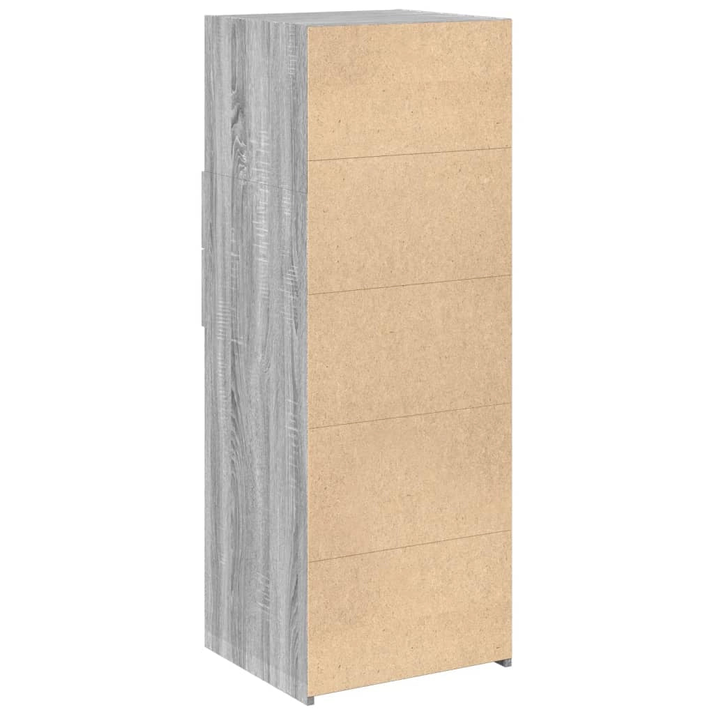 Buffet credenza cassettiera mobiletto mobile contenitore organizer cucina soggiorno Sonoma 30 x 42,5 x 93 cm legno ingegnerizzato grigio 02_0036292