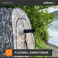 tenda mimetica pop-up per fotografia naturalistica e osservazione della fauna - 1100 x 1100 x 1400 mm - Rapido da montare e smontare con finestre laterali e borsa di trasporto, tenda