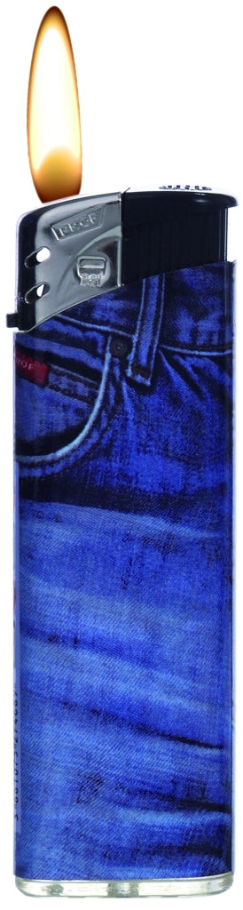 ACCENDINO ELETTRONICO JEANS DL  Fantasie assortite 50.00 pz