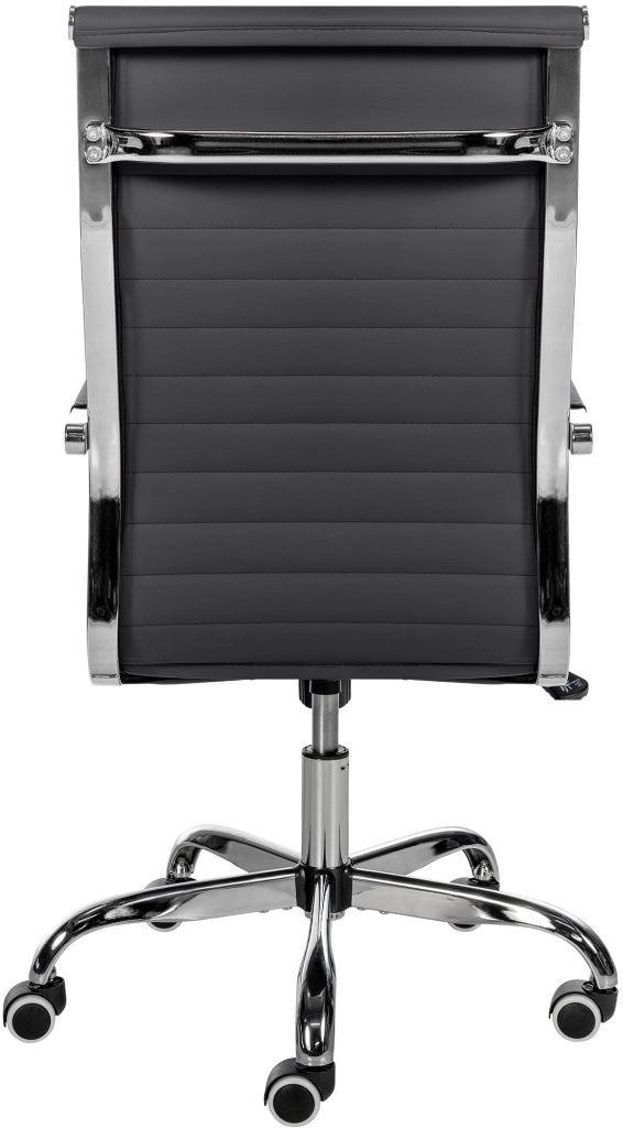 Sedia Da ufficio Amadora nero,Finta pelle