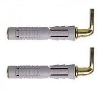 Fissa scaldabagni con tassello d .10 x 95 pz.2