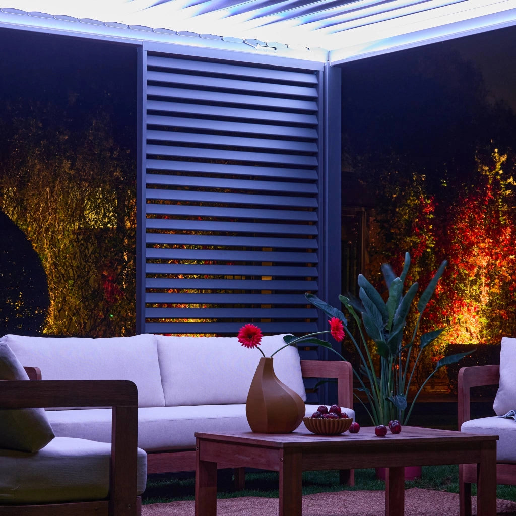Persiana in alluminio da 1.3m per pergola a lamelle triomphe,