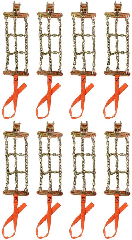 Catenaccio per nevica - Flessibile - Lega di Acciaio - Antiscivolo - Installazione Facile - Adatto per Copertoni da 165-265 mm - Maggiore Sicurezza - Cinghia per Copertoni