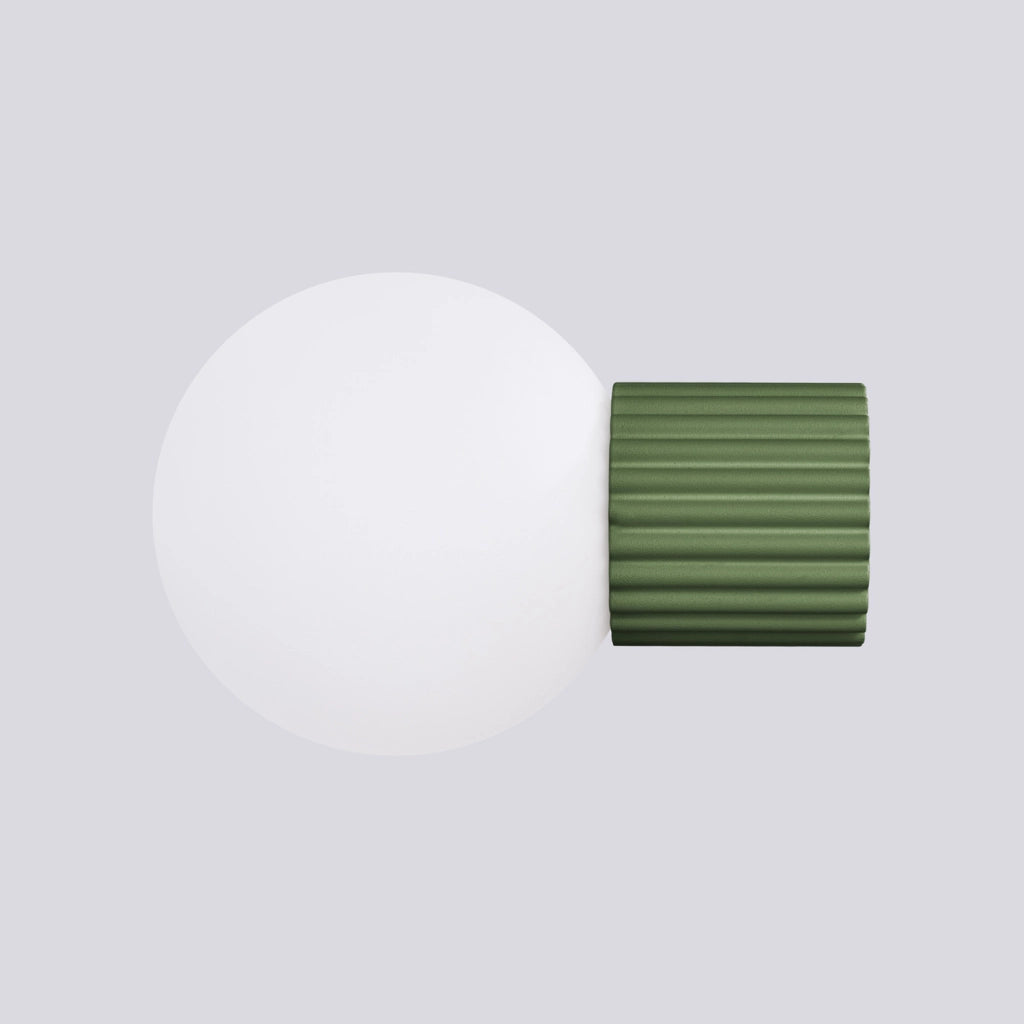 Applique SFERA Pure Lume verde oliva sfera vetro G9 IP44