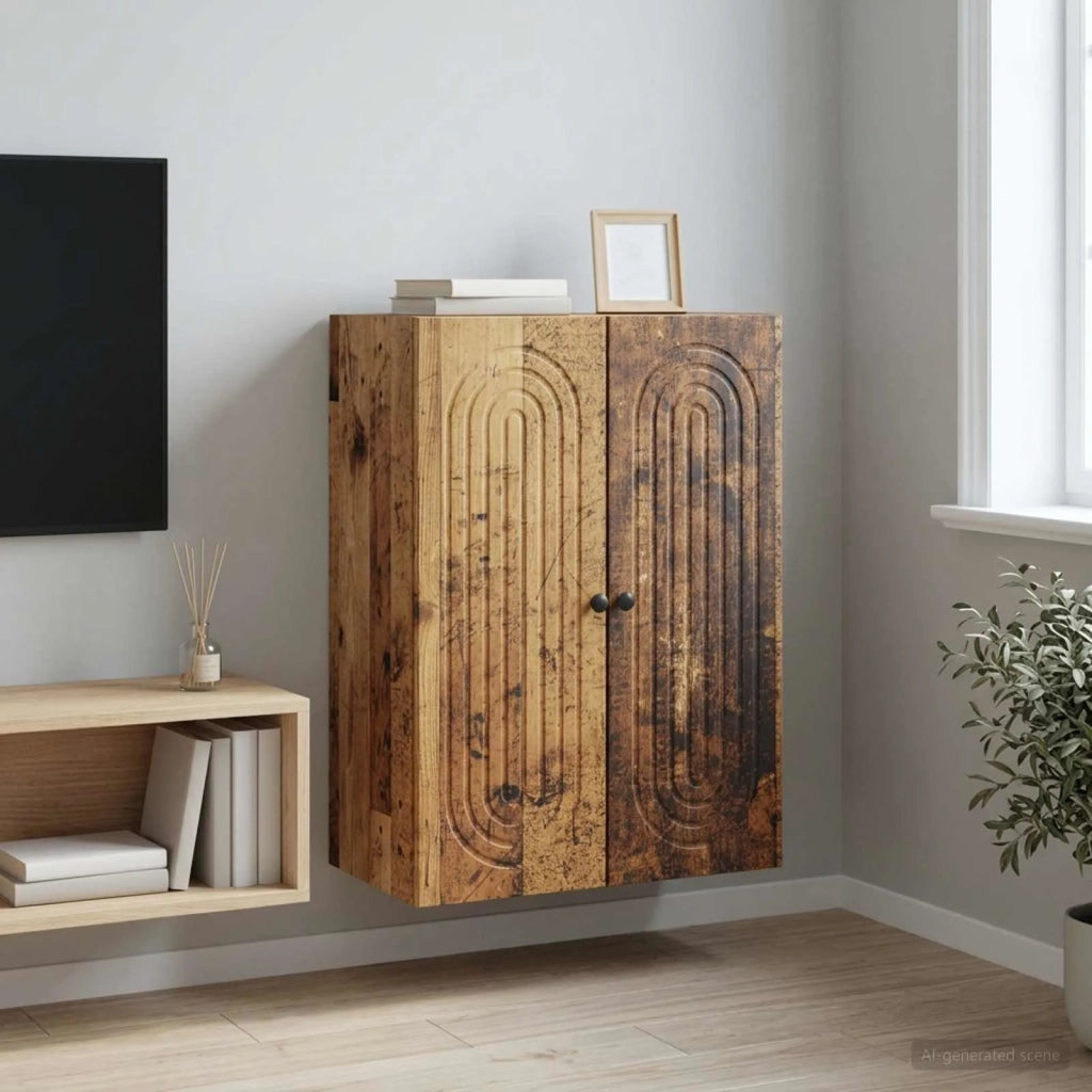 Mobiletto a muro Legno antico 66 x 34,5 x 90 cm 898063