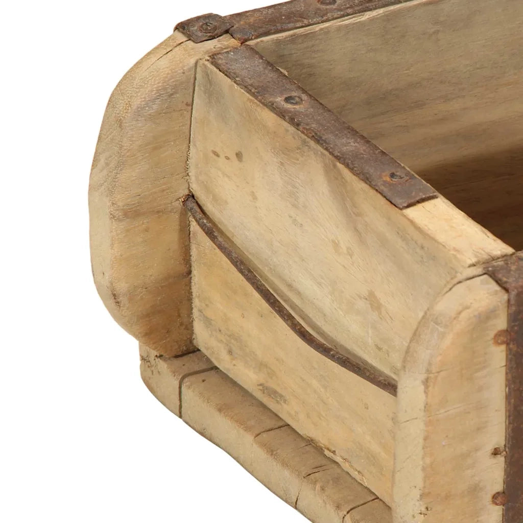 Vassoio Marrone 57 x 15 x 9 cm Legno Recuperato Massello 4019610