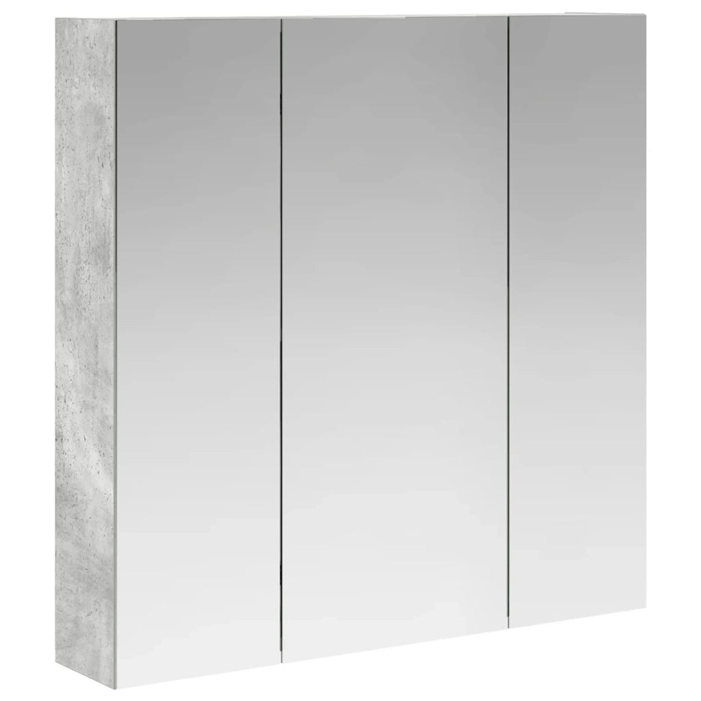 Mobiletto per specchio da bagno Grigio cemento 889090