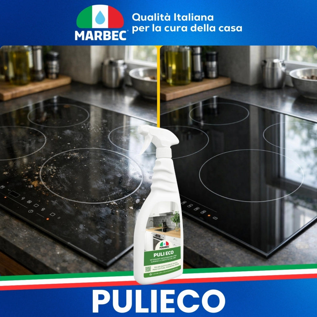 Detergente sgrassante multiuso, efficace su superfici delicate, pronto all'uso Marbec PULI ECO - 750ML