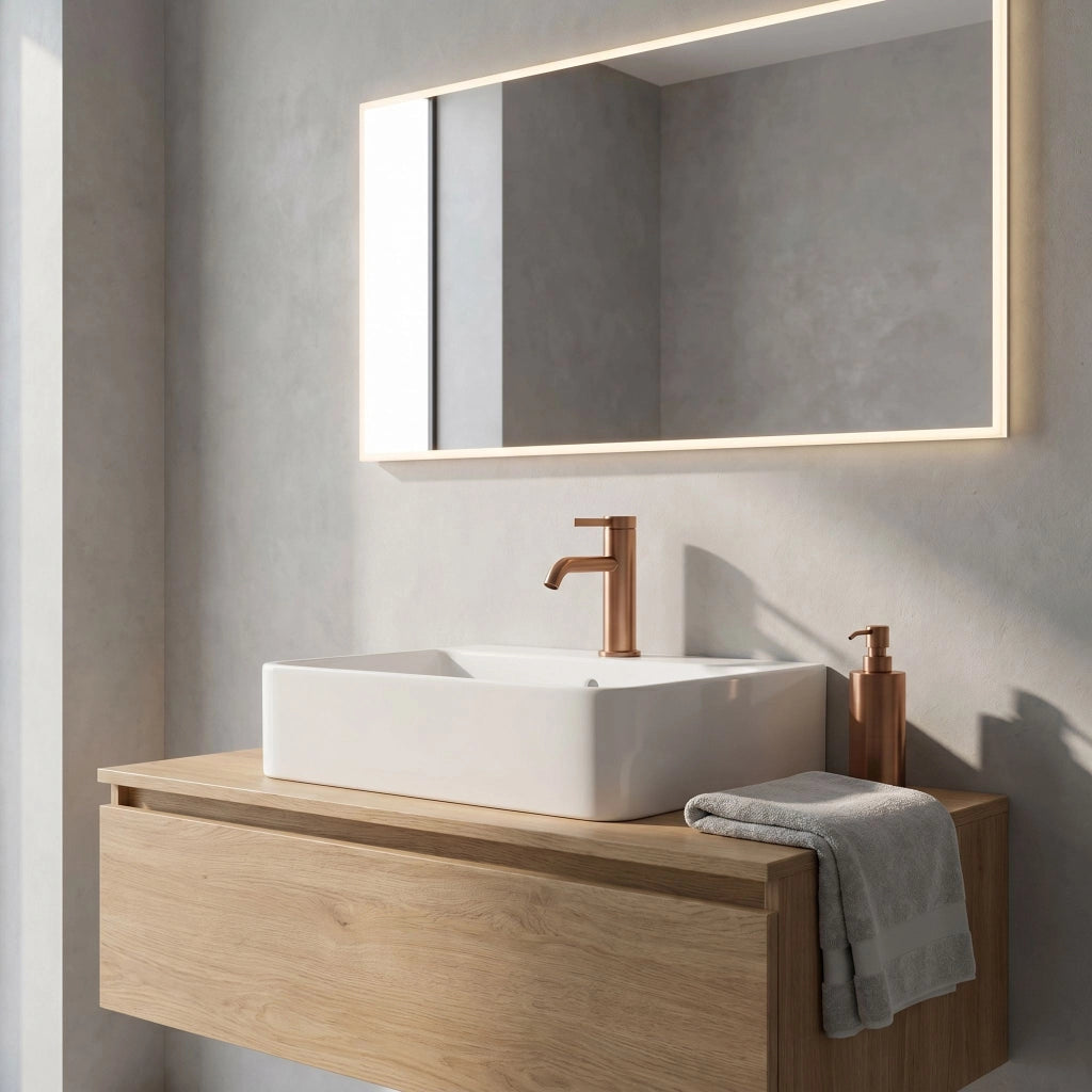 Rubinetto Da Bagno Rea Rivo Brush Copper