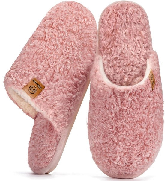 Pantofole per donne - Antiscivolo - Plush - morbido - Zona interiore con schiuma espansa