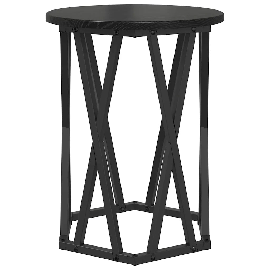 Tavolino da salotto 2 pz-Tavolino da soggiorno-Tavolo Rovere Nero