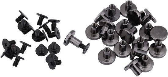 Kit di attrezzi per riparazioni - Set di chiavi inglese - Duraturo - Nero e Rosso - Con testa magnetica - Per tutte le riparazioni - 25 pezzi.