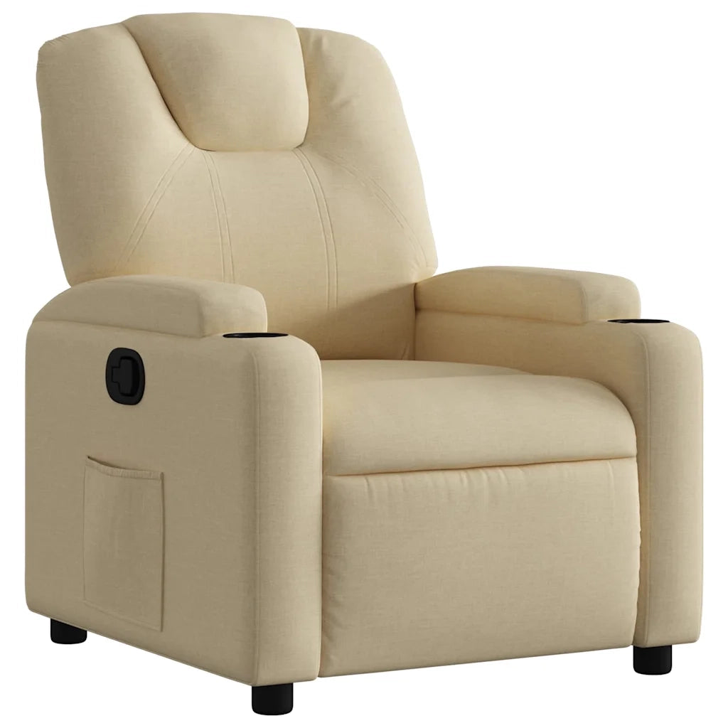 Divano Sedia-Poltrona reclinabile in tessuto color crema 999998