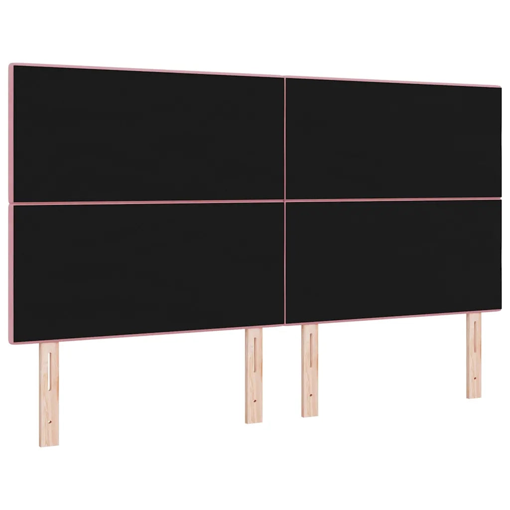 Testiera | Testata LED con strisce LED Rosa 180 cm Velluto