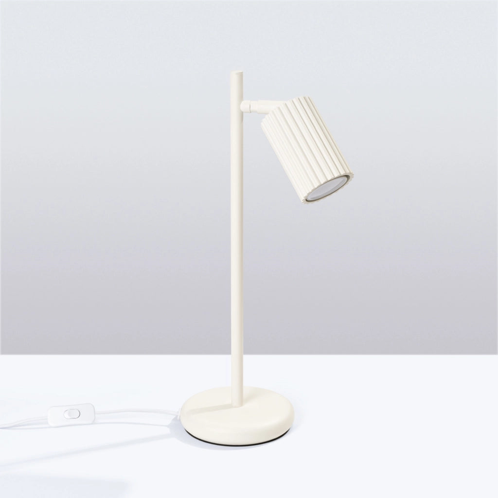 Lampada da tavolo moderna beige orientabile GU10 Pure Lume