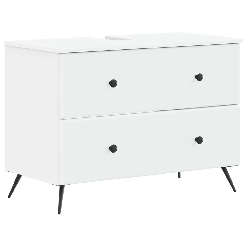 Armadio per Lavabo da Bagno BREDA Bianco 82 x 41 x 59 cm 897455