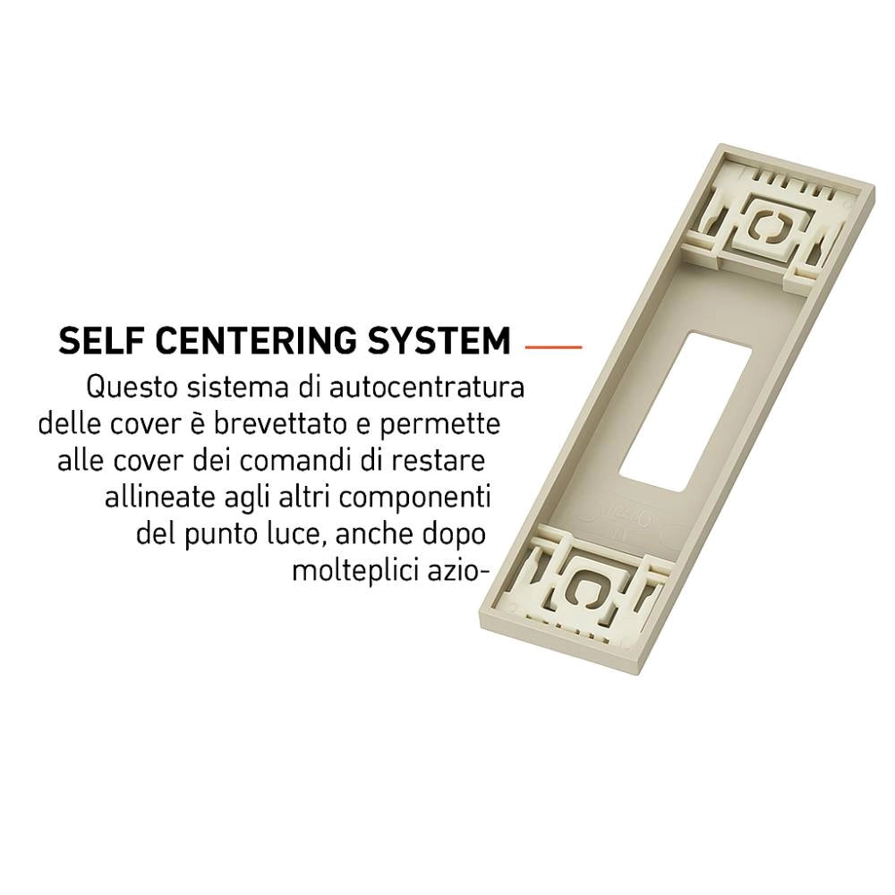 Bticino living now cover per prese e interruttori moderni *** colore sabbia, confezione 1