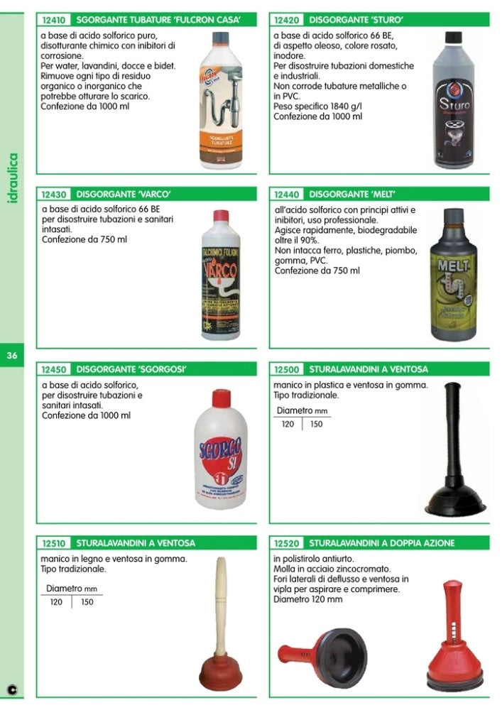 12pz disgorgante liquido "melt" ml 750 cod:ferx.14791