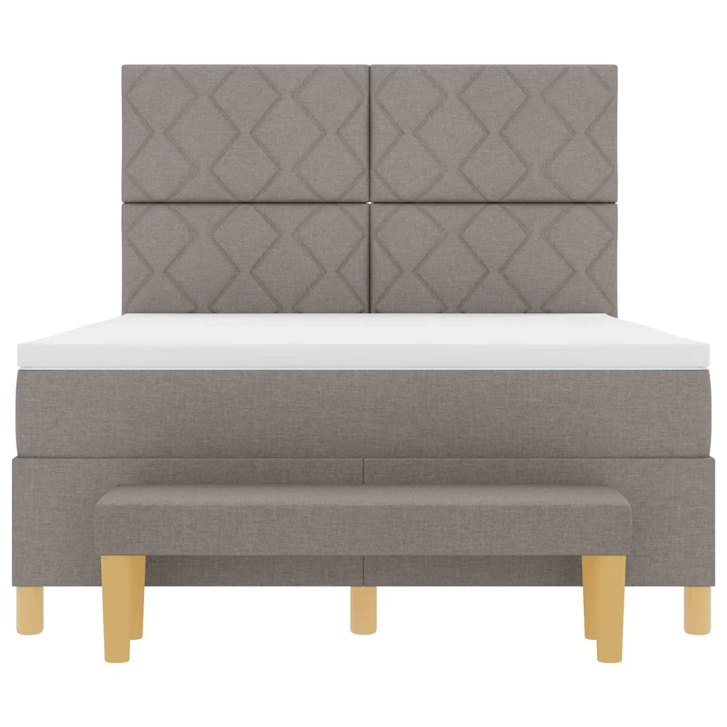Letto a molle con materasso Talpa 140 x 200 cm Tessuto 3344384