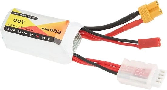 Batteria LiPo Premium 70C XT30 550mAh 3S per modelli RC aeronautici ad alta prestazione