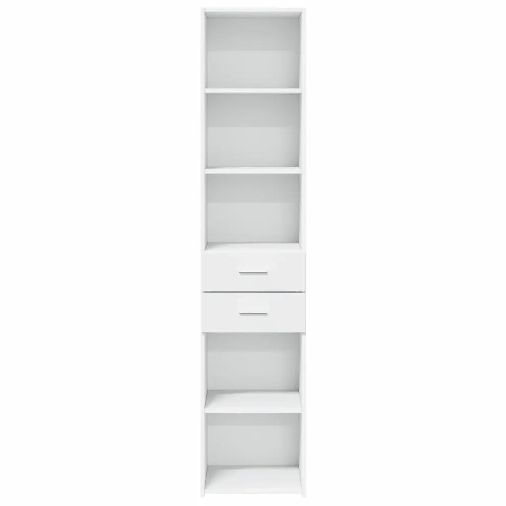 Credenza Bianca 40x42,5x185 cm in Legno Multistrato 3281441