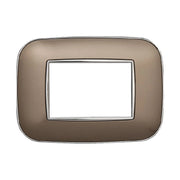Placca Orbis Serie Moon 3P Colore Bronzo Compatibile Con Bticino Axolute