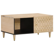 Tavolino da Salotto 80x50x40 cm Legno Massello di Mangocod mxl 91882