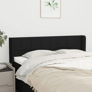 Testiera ad Orecchio Nera 147x16x78/88 cm in Tessuto 3118768