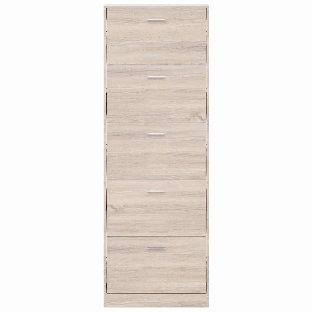 Scarpiera in Legno Effetto Rovere con 5 Scomparti 241241
