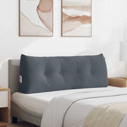 Cuscino per Schiena Grigio scuro 120 x 24 x 50 cm Velluto