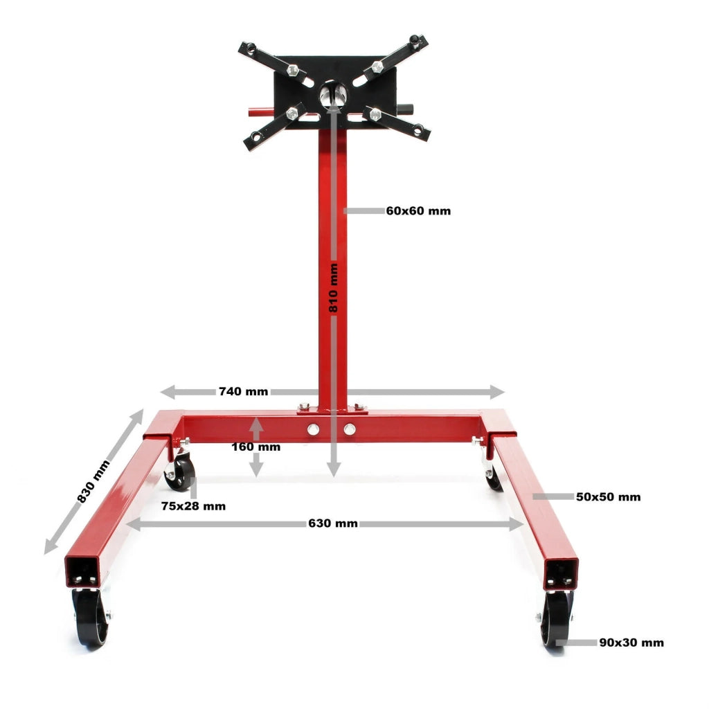 Supporto motore per sollevamento motore - piattaforma di sollevamento trasmissione 570 kg 16_0002741