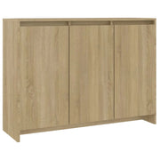 Buffet credenza cassettiera armadio mobile contenitore organizer cucina soggiorno rovere Sonoma 102 x 33 x 75 cm legno ingegnerizzato beige 02_0031479