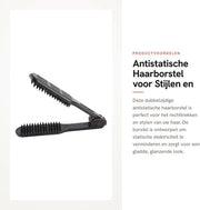 Spazzola antistatica per stili e diradare capelli
