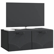 Mobile TV da Muro | Armadietto TV | Mobile Porta TV Nero 78,5 x 41 x 30 cm
