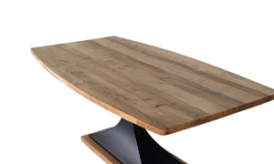 Tavolo da pranzo in legno di mango e gambe in metallo 200 cm