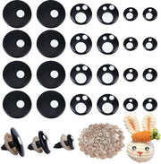 Set di occhi di sicurezza da 240 - Occhi Kawaii - Tessuti - Amigurumi - Animali cuscini - Inclusa scatola di conservazione - Occhi di cuscino per animali