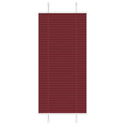 Tenda Plissettata Rosso Bordeaux 60x150 cm Larghezza Tessuto